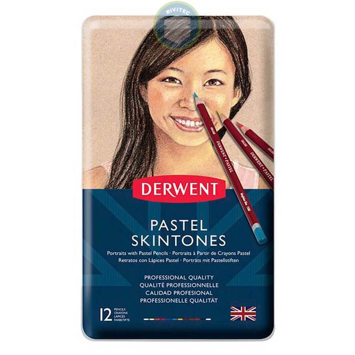 LAPIZ PASTEL TONOS PIEL 12 UNIDADES DERWENT1