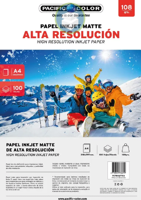 PAPEL FOTOGRAFICO 108G 100UNI1