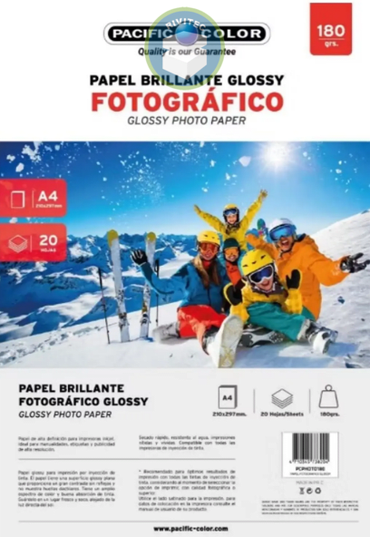 PAPEL FOTOGRAFICO 180 GR 20 HJS1