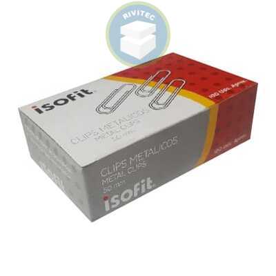 CLIP  METÁLICO 50MM 100 UN ISOFIT1
