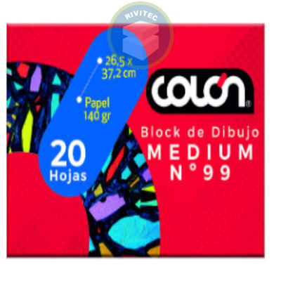 BLOCK DE DIBUJO 1/8  COLON1