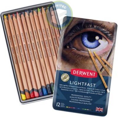 LAPIZ COLOR LIGHTFAST 12 UNIDADES DERWENT1