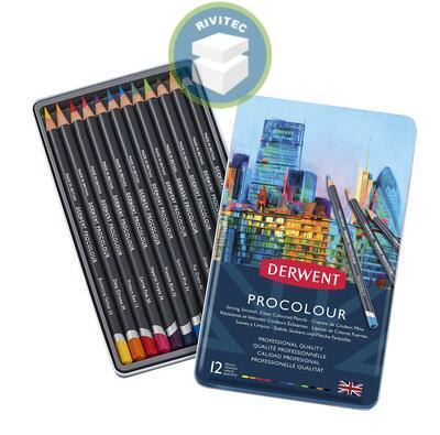 LAPIZ PROCOLOUR 12UN COLOR-FUERTE DERWENT1