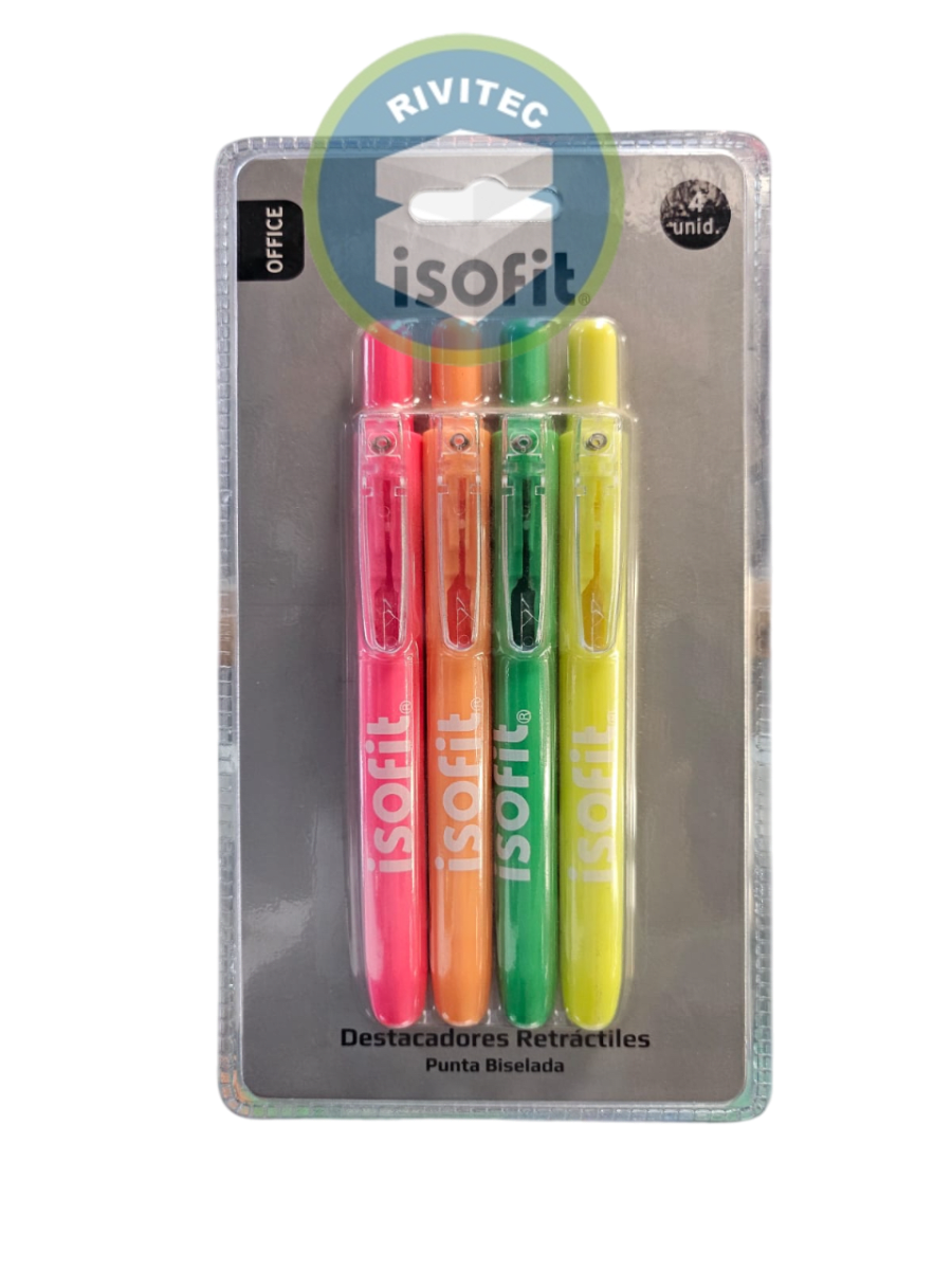 DESTACADORES RETRACTIL 4 UNIDADES2
