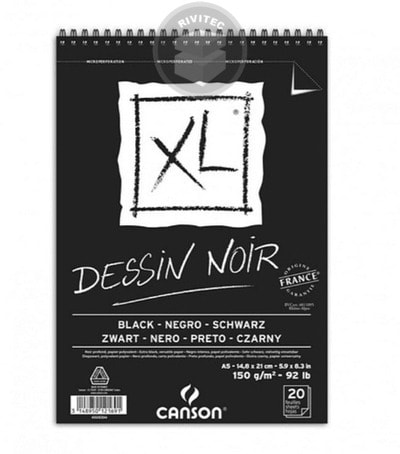 CROQUERA CANSON NEGRO 150g/m21