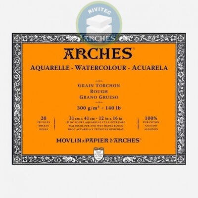 PAPEL ARCHES AQUARELL GRANO GRUESO 56X76 CM 300 GR2