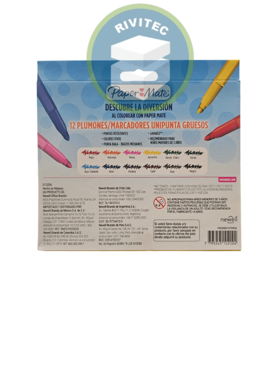 MARCADOR JUMBO PAPER MATE1