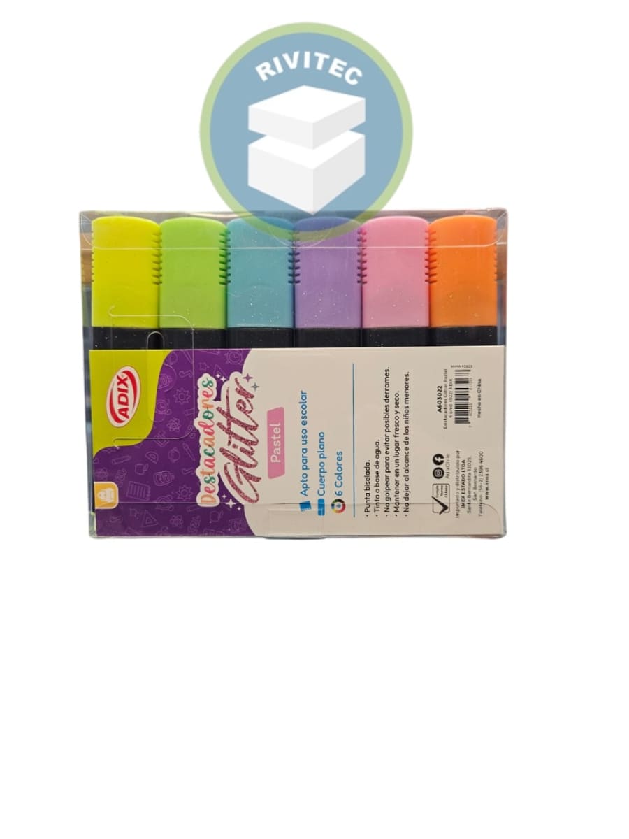 DESTACADORES PASTEL GLITTER2