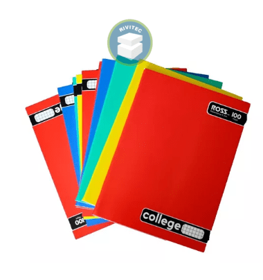 CUADERNO COLLEGE CUADRO 5MM 100 HOJAS ROSS1