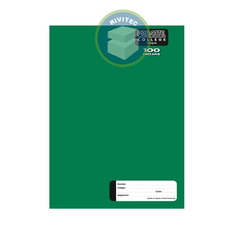 CUADERNO COLLEGE CROQUIS 100 HOJAS PROARTE1