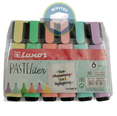 DESTACADOR PASTEL 6 COLORES1