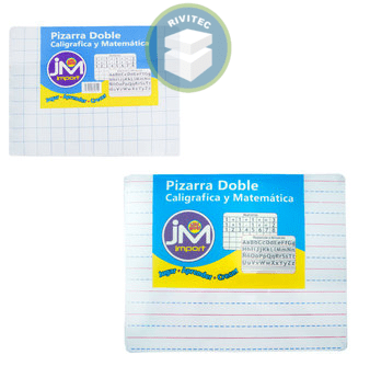 PIZARRA CALIGRAFICA Y MATEMATICA 30x40 CM1
