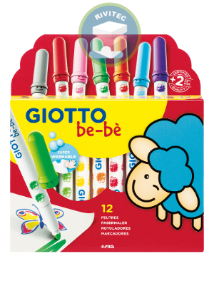 PLUMONES JUMBO 12 COLORES BE-BE1