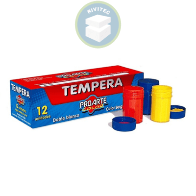 TEMPERA 12 COLORES PROARTE1