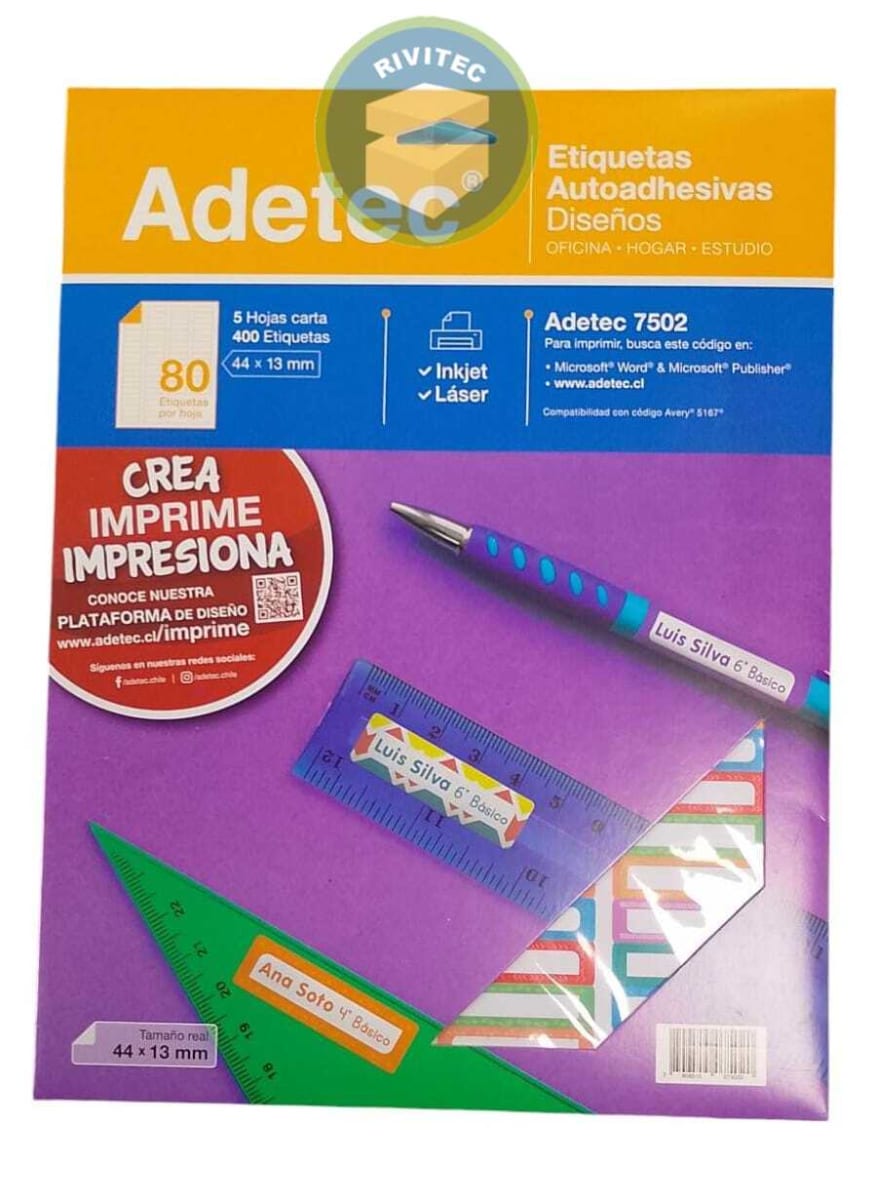 ETIQUETA DISEÑO ESCOLAR 44*13 5 HOJAS1