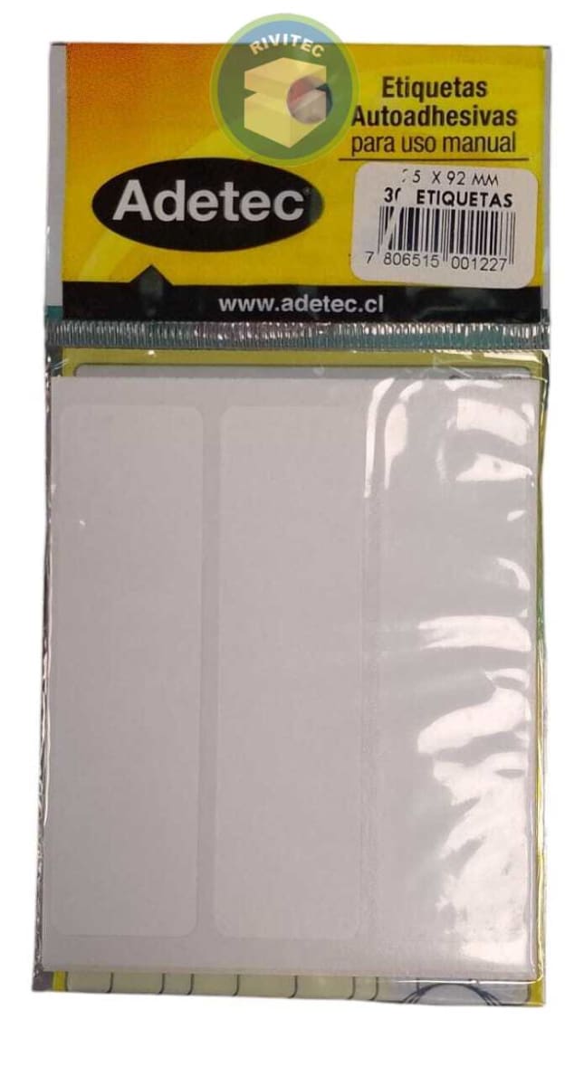 ETIQUETAS 25X92 ADETEC1