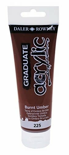 ACRILICO 120ML BURNT UMBER 225 DALER ROWNEY1