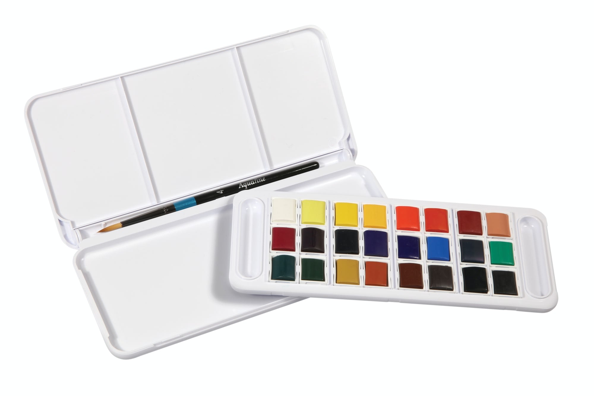 Daler Rowney Aquafine Metal Sulu Boya 24’lü Set Yarım Tablet Sulu Boya Seti Daler Rowney