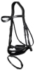 Cabezada Patent Large Crank Noseband Bridle With flash Negra1