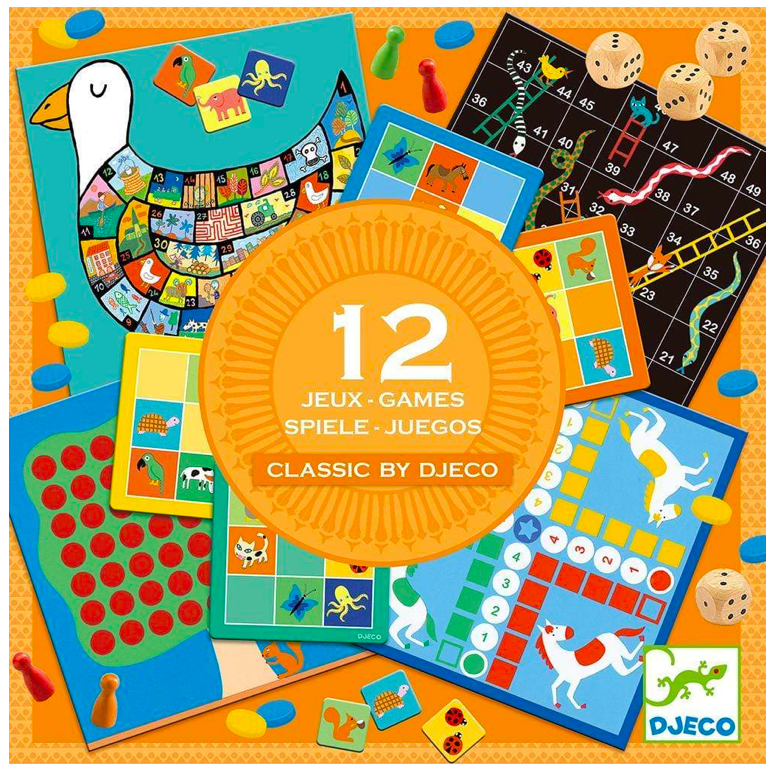 Marca DJECO Juegos de Mesa Classic Box 4+ Marca DJECO Juegos de Mesa Classic Box 4+