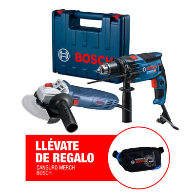 Taladro Perc. 1/2'' GSB 16 RE + Esmeril Angular 4-1/2'' GWS 700 Bosch 0615.A00.1X2