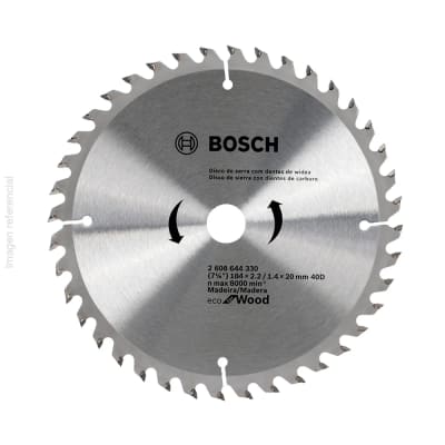 Disco Sierra Circular 7-1/4x 40D Eco Madera Bosch 2608.644.330