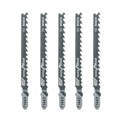 Hoja Caladora para Madera T144D x5 Unidades HCS Recto/Grueso Bosch 2608.667.301