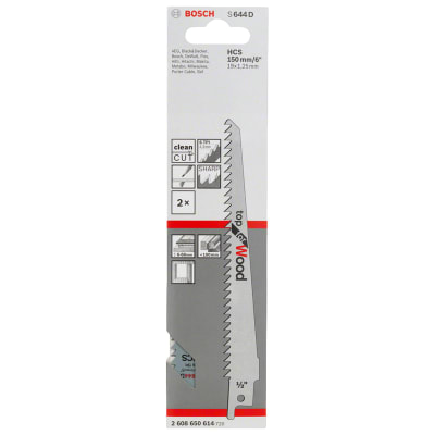 Hoja de Sierra Sable S 644 D x 2 Unidades Bosch 2608.650.614