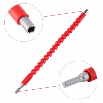 EXTENSIÓN FLEXIBLE PLASTICO - ROJO / MQC