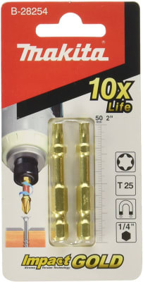 Punta Torx T25 X50mm 2u Impact Gold -B-28254