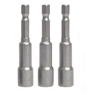 Juego de Adaptadores Magnéticos Hexagonales 8mm Total - 3 Piezas