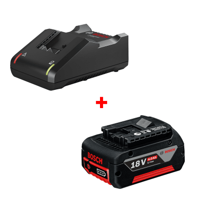 KIT BATERIA GBA 18V 4.0 AH + CARGADOR GAL 18V-40 BOSCH