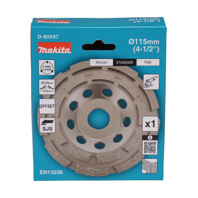 Copa De Diamante Para Desbaste De Concreto Makita D-80597