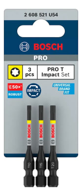 Juego Puntas Pro Impact T10/t15/t20x55mm 3 Pzas 2608.521.U54