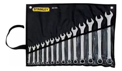 Juego de 14 Llaves Combinadas Métricas Stanley 86-081