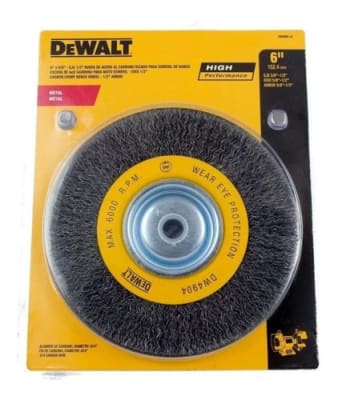 RUEDA RIZADA 6' x 5/8'- 1/2' Arbor Carbon DW4904-LA - DEWALT