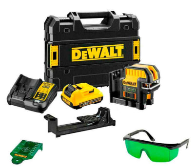 Nivel Láser DeWalt 12V Verde Líneas Cruzadas+2 Puntos - DCE0822D1G-QW