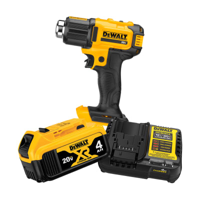 Kit Pistola de Calor 20V 990 °F + 1 Batería 20V 4.0Ah + Cargador Dewalt DCE530B-K1