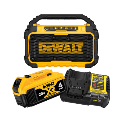 Kit Parlante Altavoz Bluetooth 12V/20V + 1 Batería 4.0Ah + Cargador Dewalt DCR010-K1