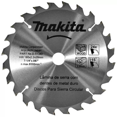 Disco de Sierra Circular para Madera 7-1/4 X 5/8