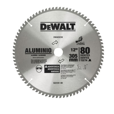 Disco para Aluminio de 12'' 80T - DEWALT DWA03230