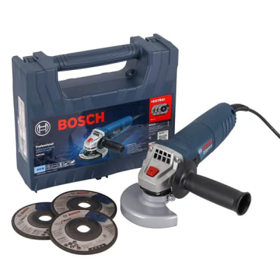 Esmeril Bosch 850W GWS 850 + Maletín + 3 Discos - 0601.377.5ED