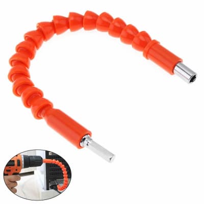 EXTENSION FLEXIBLE PLASTICO - NARANJA / MQC