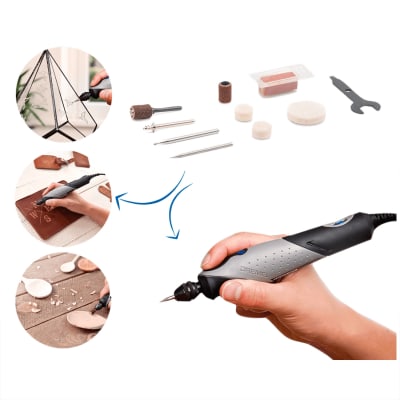 Multiherramienta Sytlo Rotative + 11 Accesorios Dremel F013.205.0NG