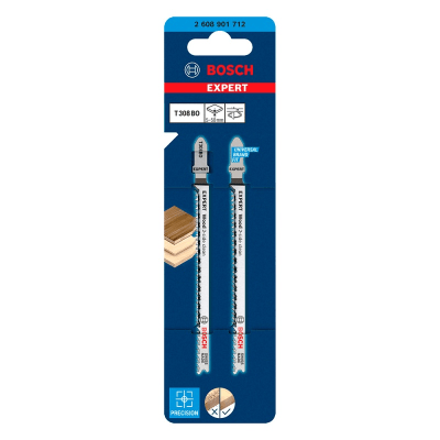 Hoja de Calar para Madera 2 Und. Corte Curvo Bosch Expert T308BO