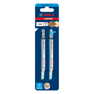 Hoja de Calar para Madera 2 Und. Corte Recto Bosch Expert T308B