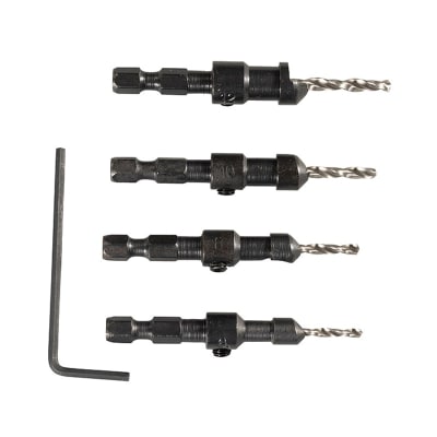 Juego de Brocas Avellanadora HSS Hex 4 Piezas Makita D-73455