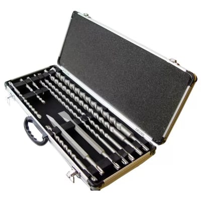 Set Makita 10 Piezas SDS-Plus: 8 Brocas + 2 Cinceles - D-19174