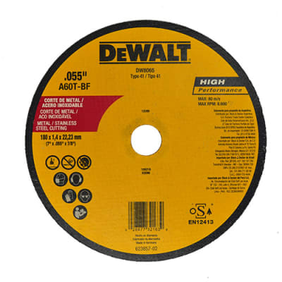 Disco Abrasivo HP/ Corte Metal-Inox 7