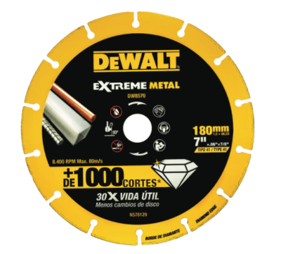 DISCO DIAMANTADO PARA CORTE METAL 7